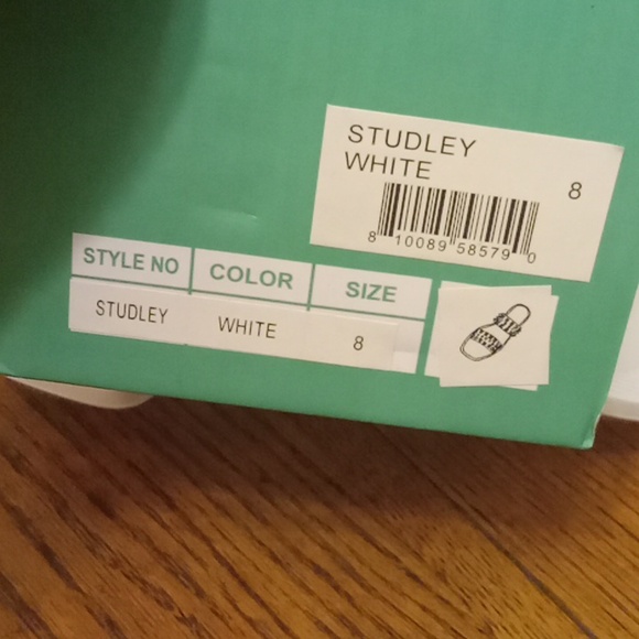 Lauren Lorraine White Studded Sandals - Picture 4 of 4